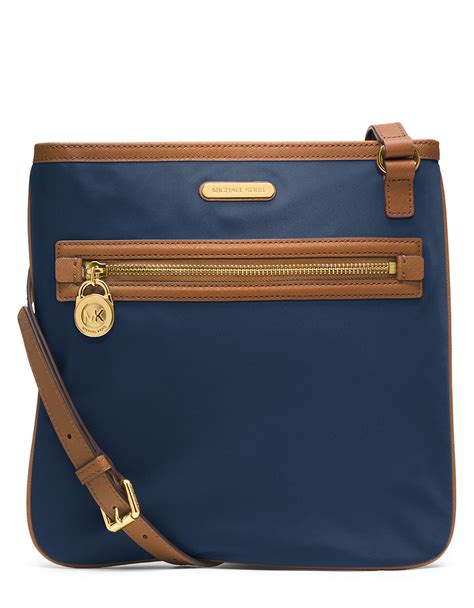 michael kors kempton large navy crossbody bag|MICHAEL Michael Kors Large Nylon Kempton Crossbody in .